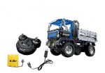 لگو ساختنی کنترلی دبل ای مدل کامیون کمپرسی Double E construction Block Dump Truck