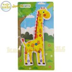 پازل چوبی برجسته 10 تکه طرح زرافه