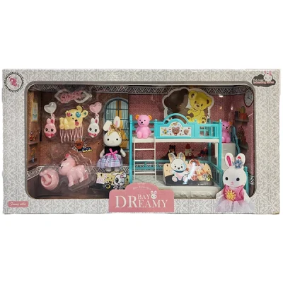 مجموعه کامل خرگوش فانتزی DREAMY BAY با تخت و لوازم بازی مدل A286-79