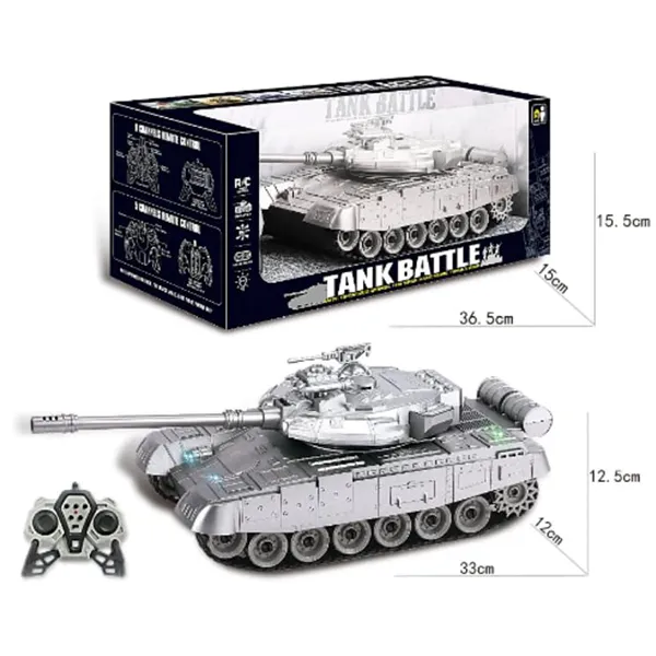 RC Tank 9 Channels Silver Color DH666-62C 10