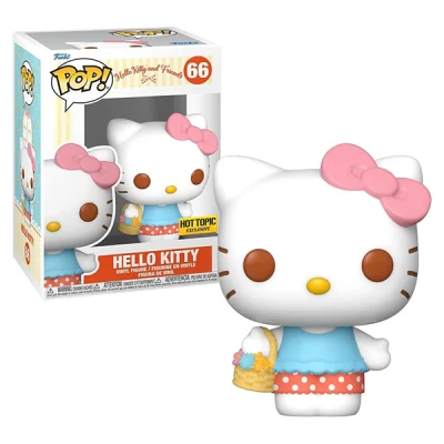 اکشن فیگور فانکو پاپ !FUNKO POP شخصیت هلوکیتی Hello Kitty با سبد گل