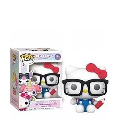 اکشن فیگور فانکو پاپ !FUNKO POP شخصیت هلوکیتی Hello Kitty نشسته با عینک